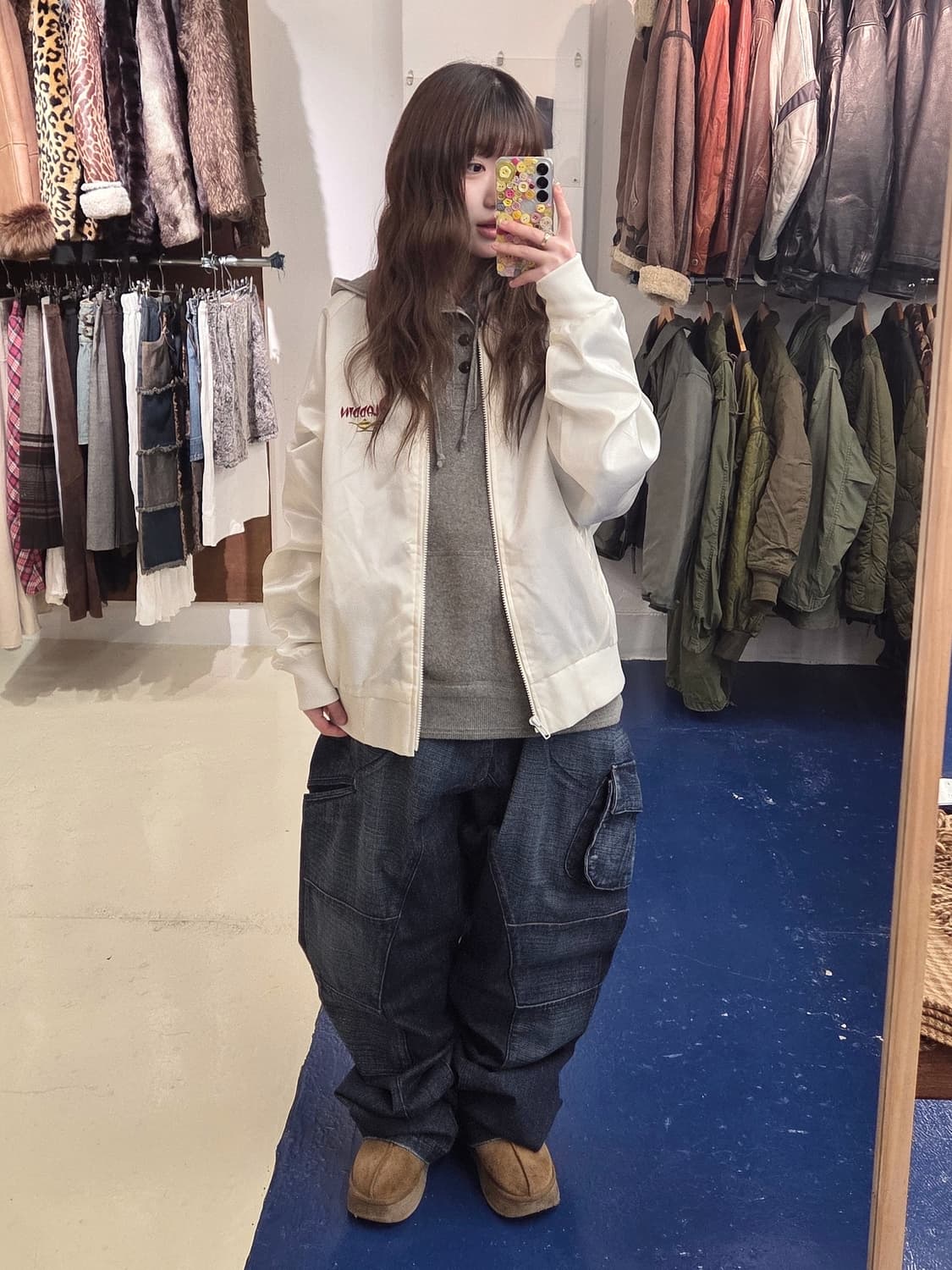 Akdmks 아카데믹스 힙합 올드스쿨 데님 카고 팬츠 상품이미지1