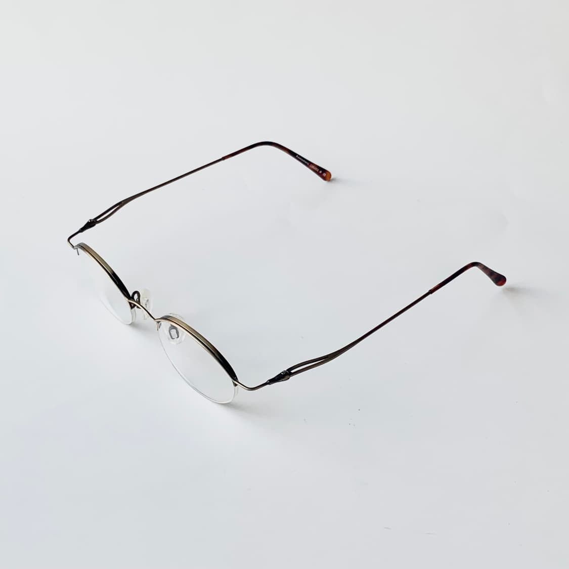 2463 데드스탁 라운드 메탈 하금테 빈티지 안경 상품이미지3