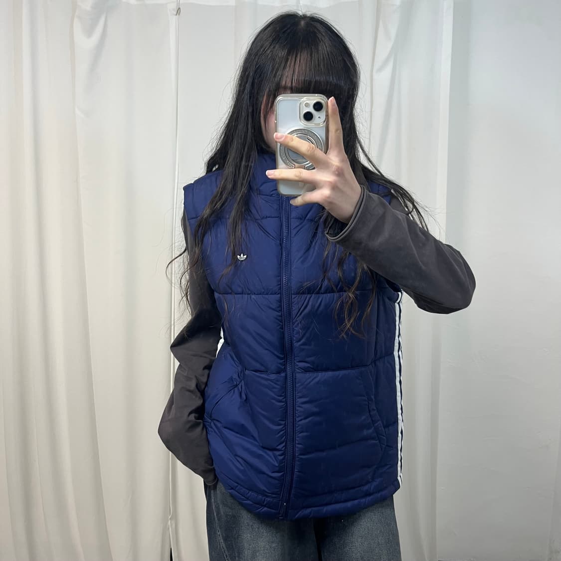 Adidas Navy Firebird Padded Vest 상품이미지1