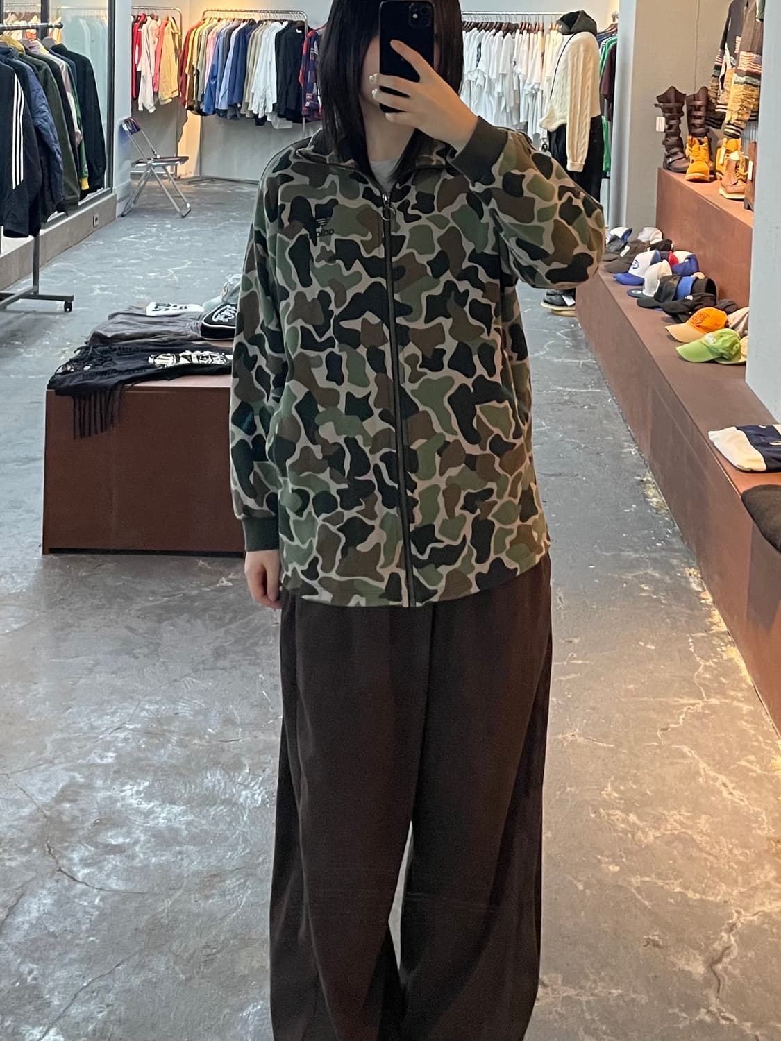 아디다스 카모 플라쥬 03 빅로고 스웻 트랙탑 H1046 상품이미지1