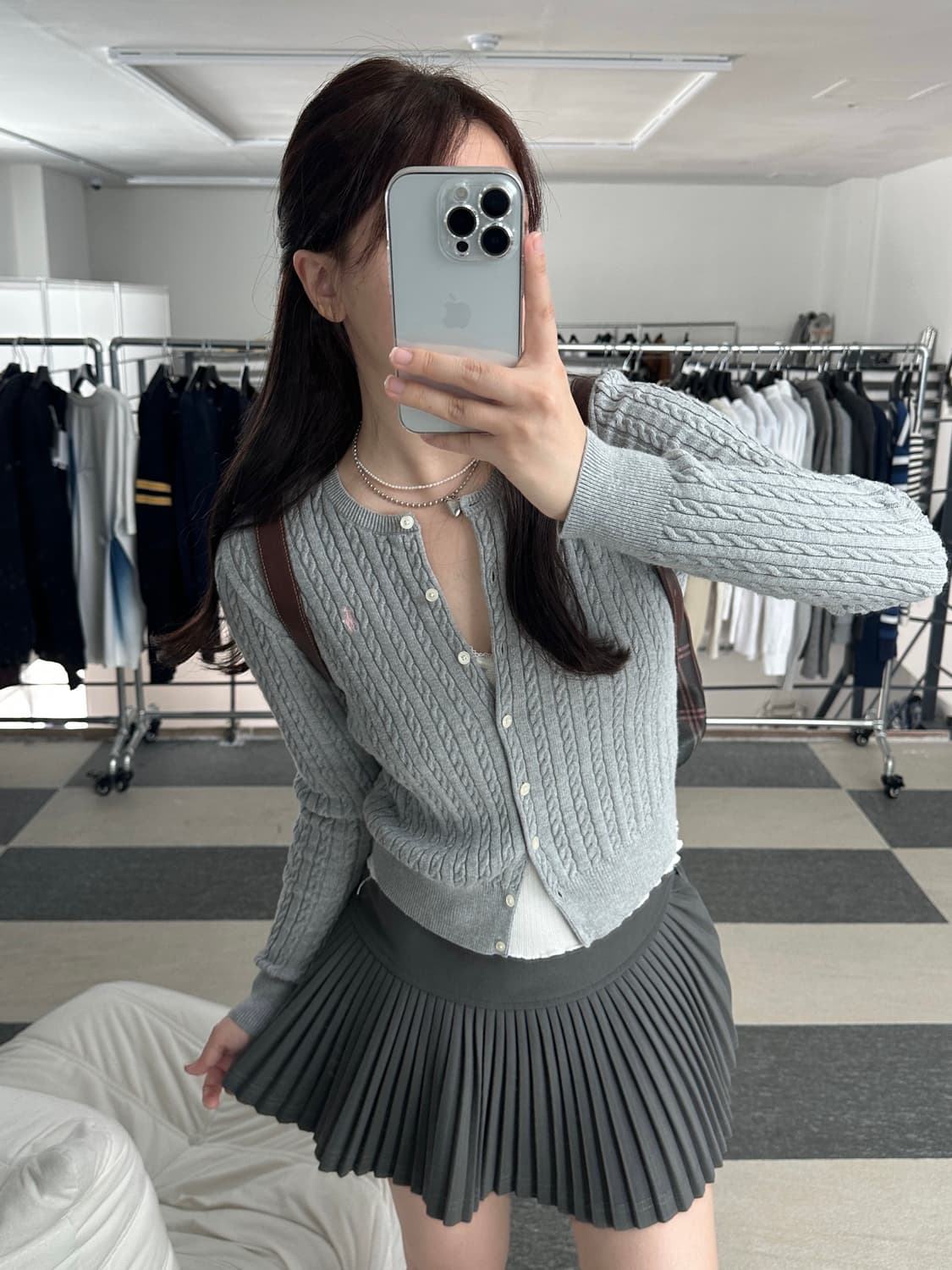 폴로 랄프로렌 그레이 케이블 니트 가디건 상품이미지8