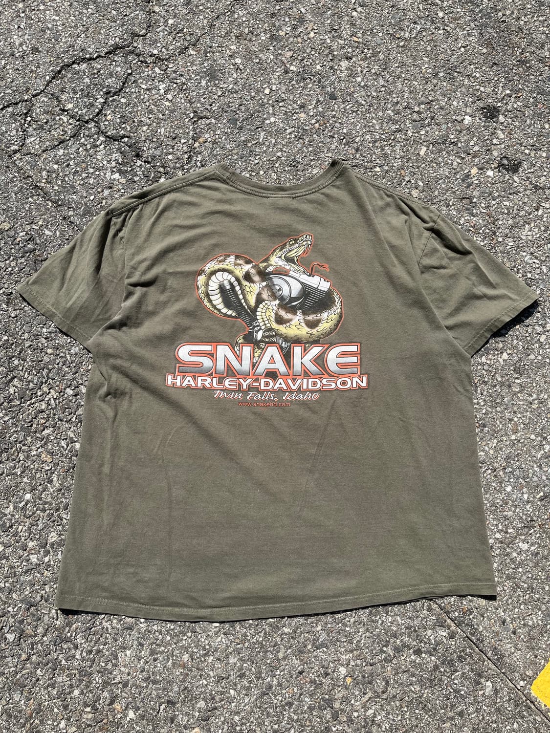 2XL) Harley Davidson Snake T Shirts 상품이미지1