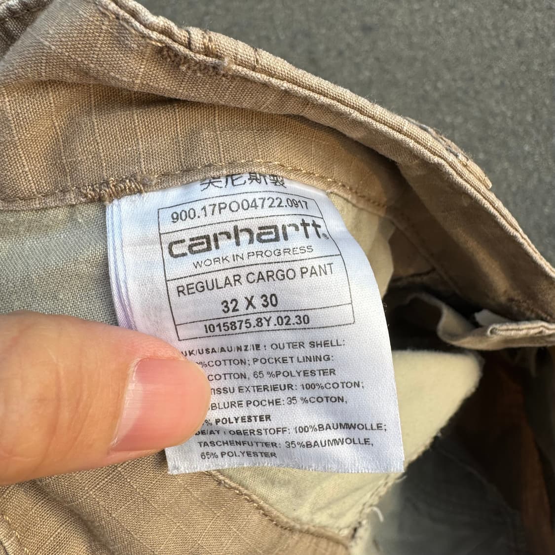 칼하트 로고 립스탑 카고 팬츠 상품이미지10
