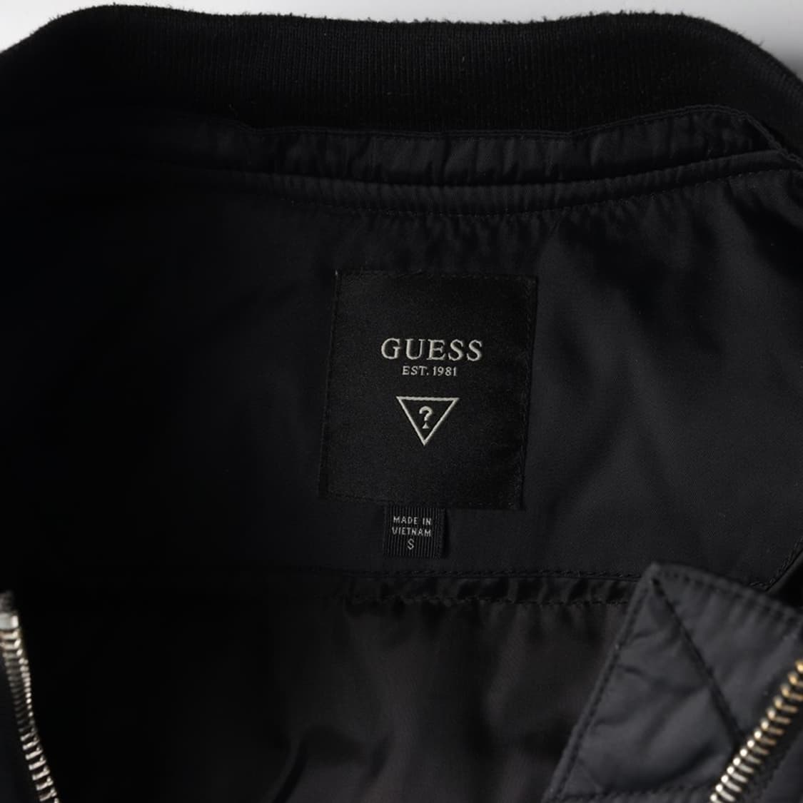 GUESS 블랙 덕다운 항공점퍼 S 상품이미지6