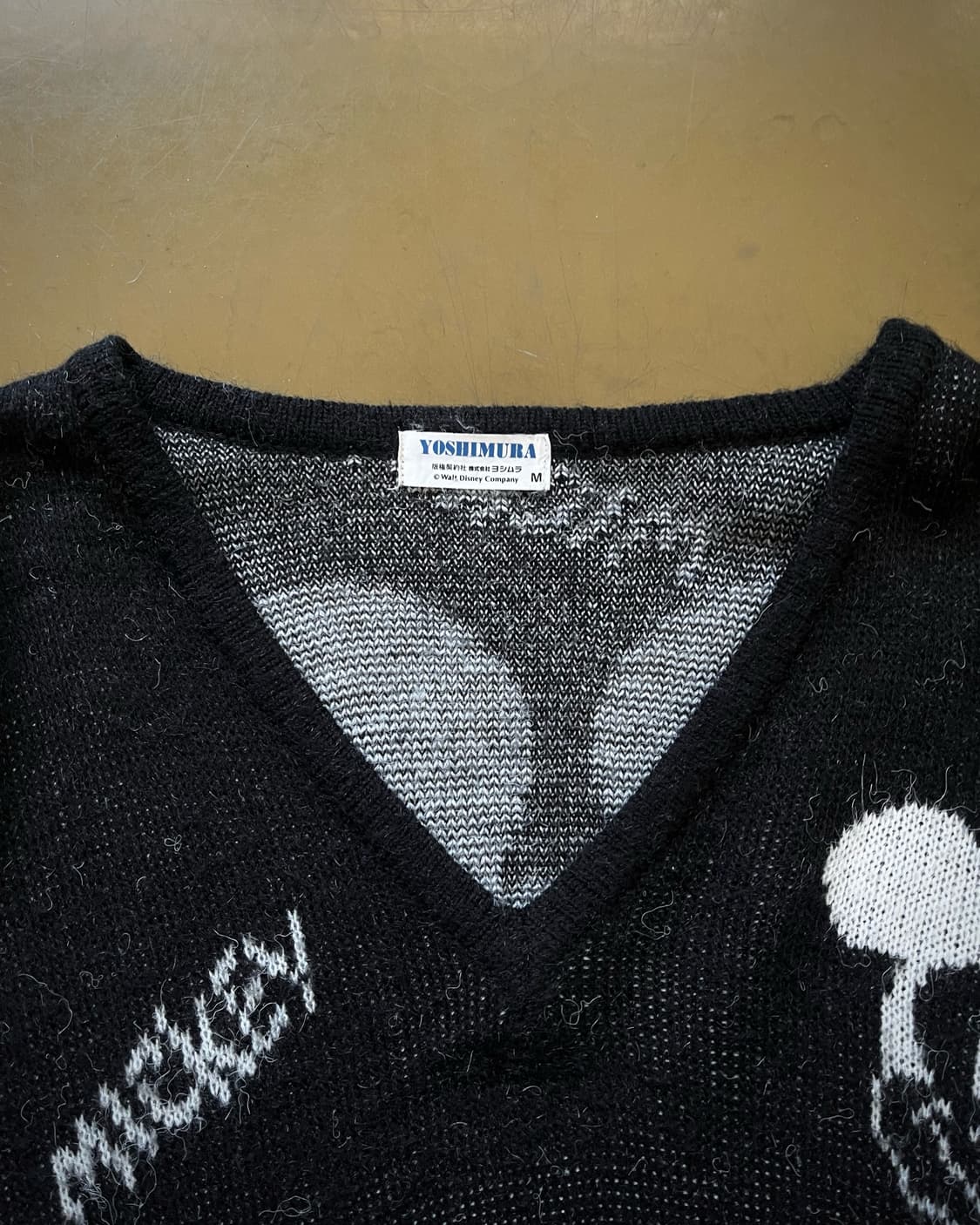 1980s YOSHIMURA Disney Hairy V-Neck Knit 상품이미지5