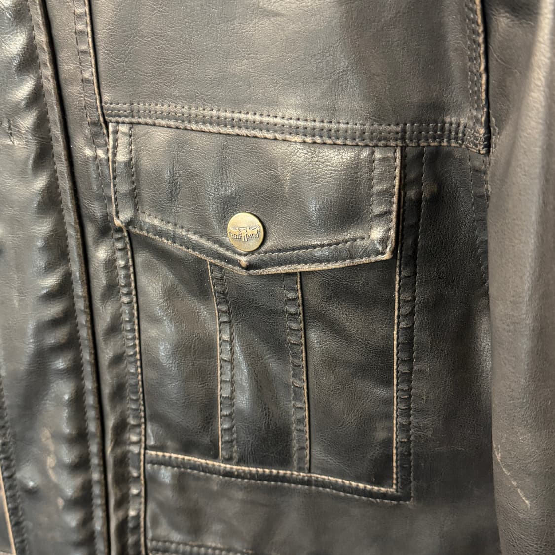 [M] 리바이스 페이크레더 가죽자켓 상품이미지4