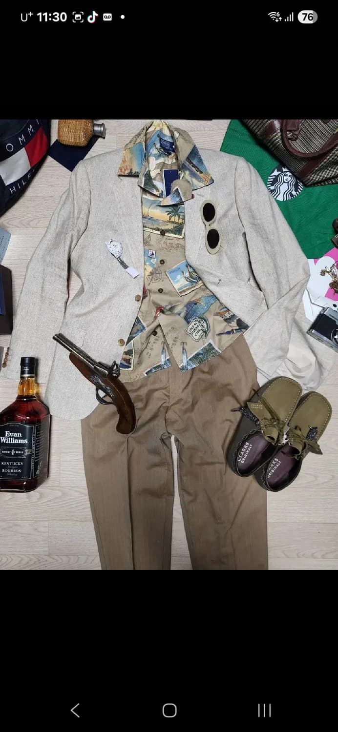 (새상품)POLO RALPH LAUREN 반팔 셔츠 남방 상품이미지3