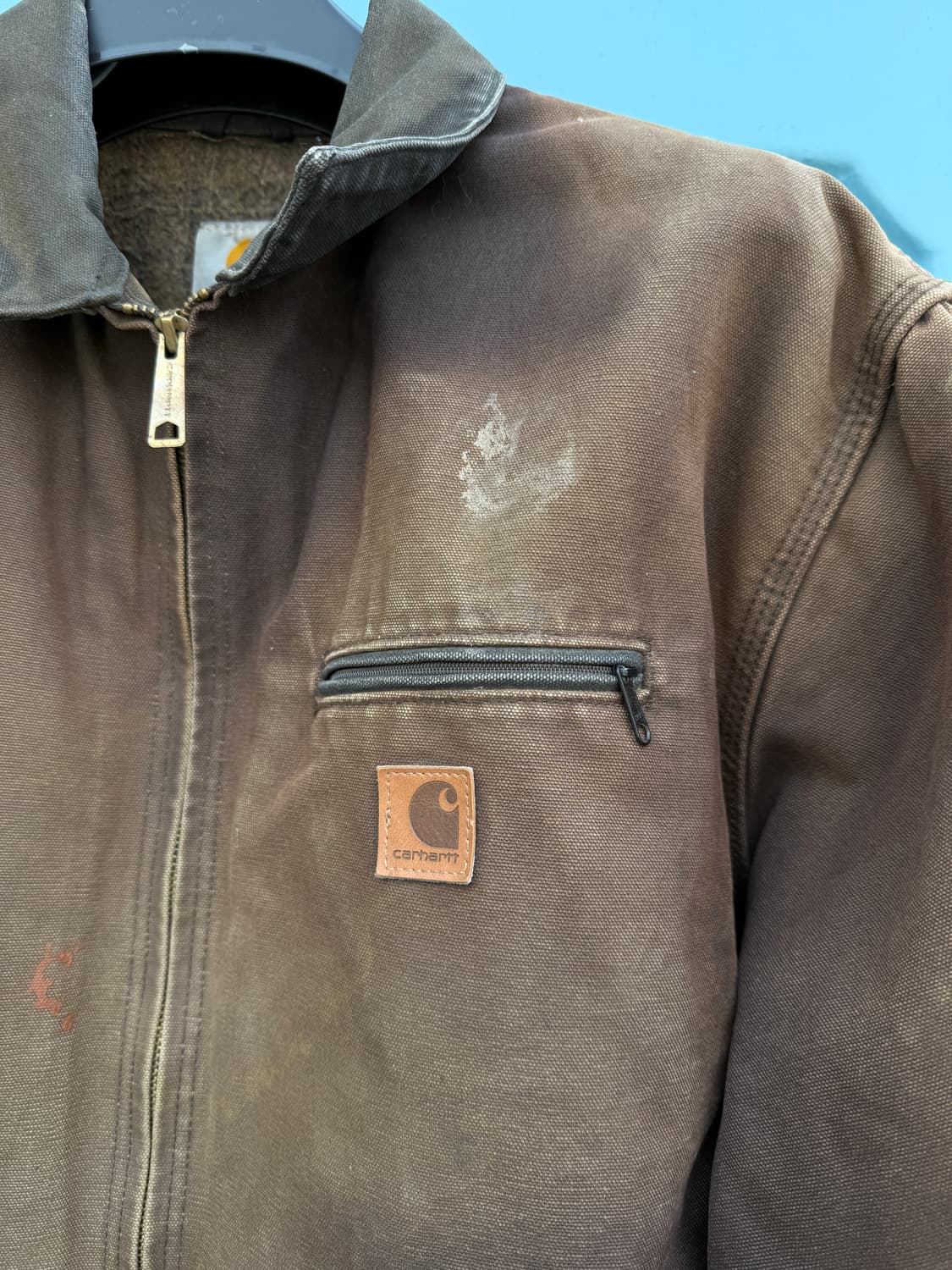 (2XL) 칼하트 디트로이트 자켓 J97 DKB 하드 페이딩 상품이미지4