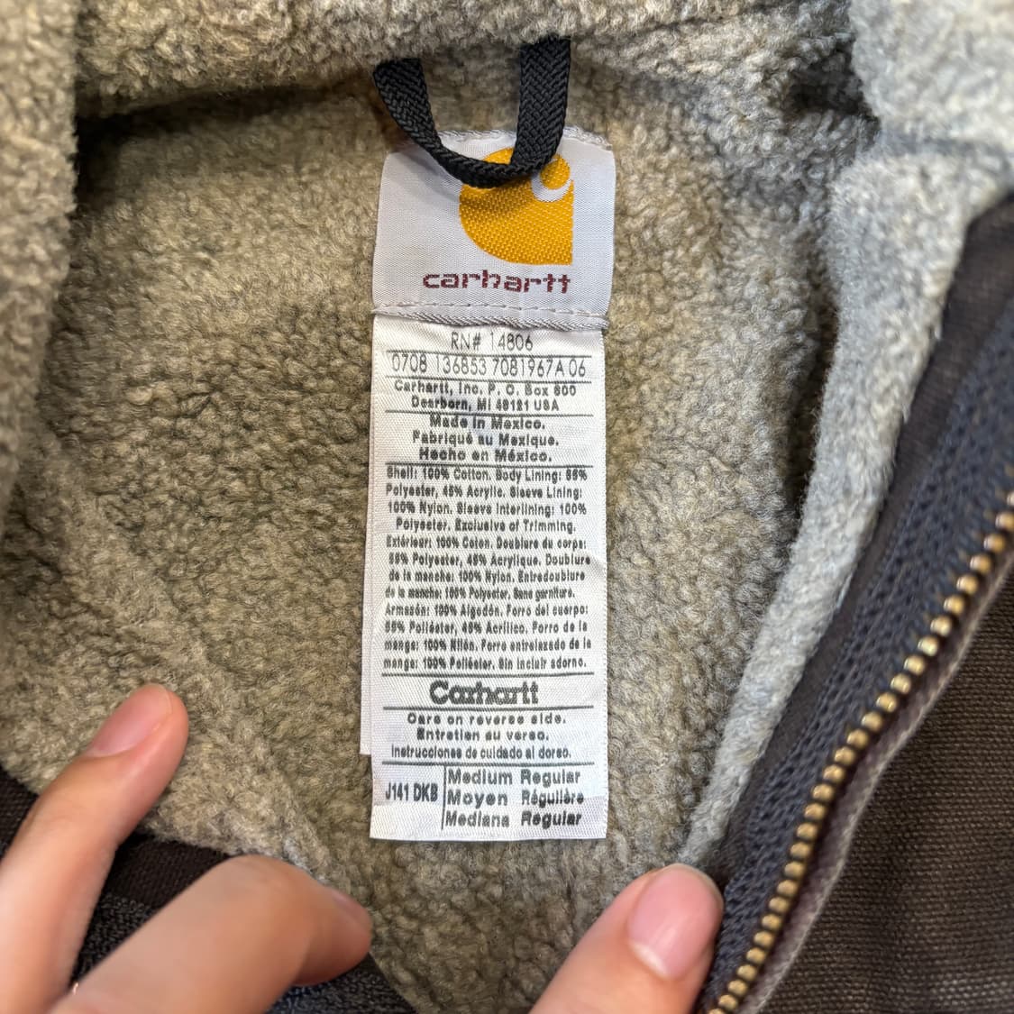 칼하트 정품 j141 덕 엑티브 시에라 자켓  상품이미지7