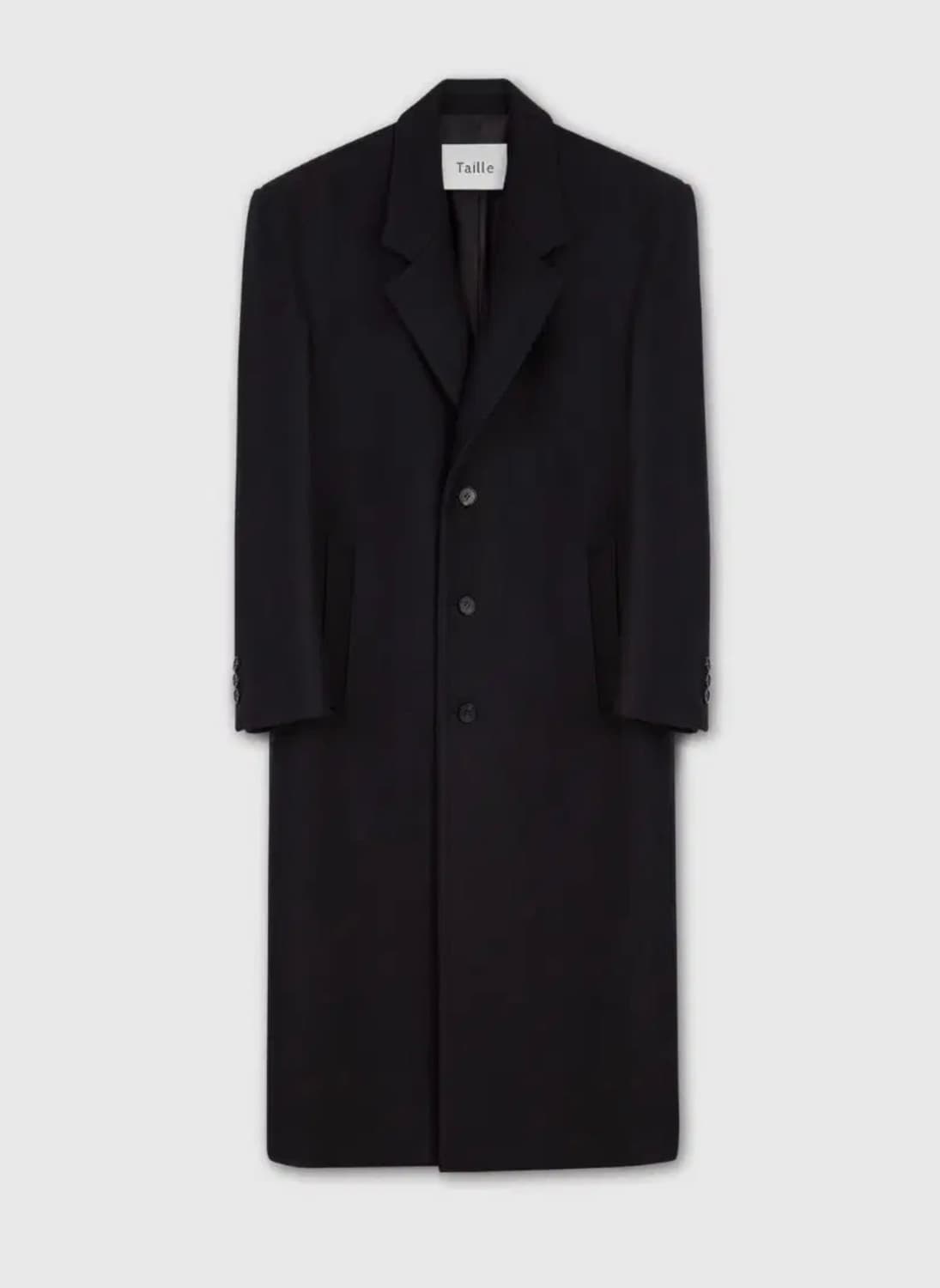 구매글)타일레 2024fw 싱글 블랙코트 2사이즈 상품이미지1