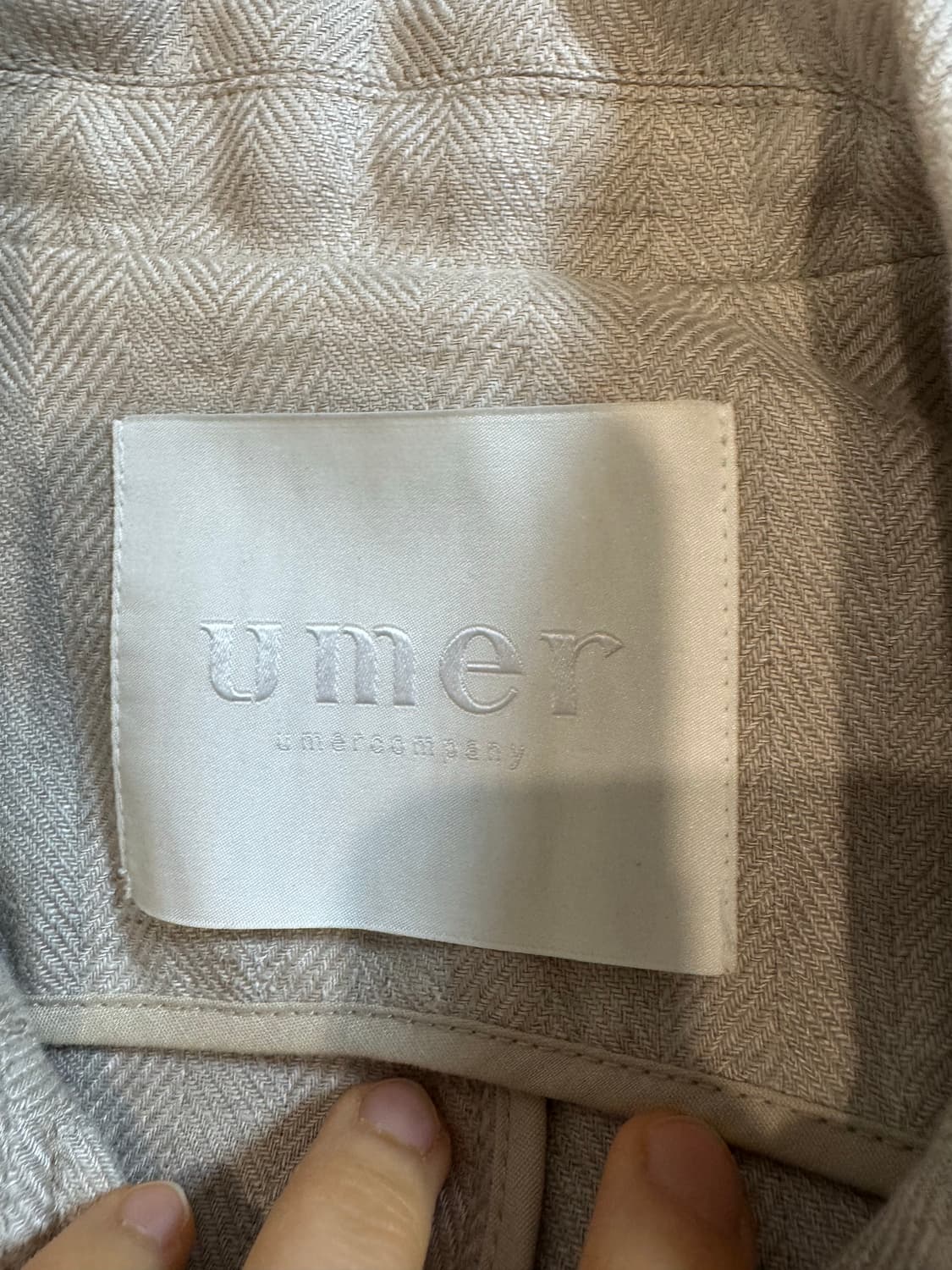 UMER 유메르 헤링본 린넨 자켓 상품이미지2
