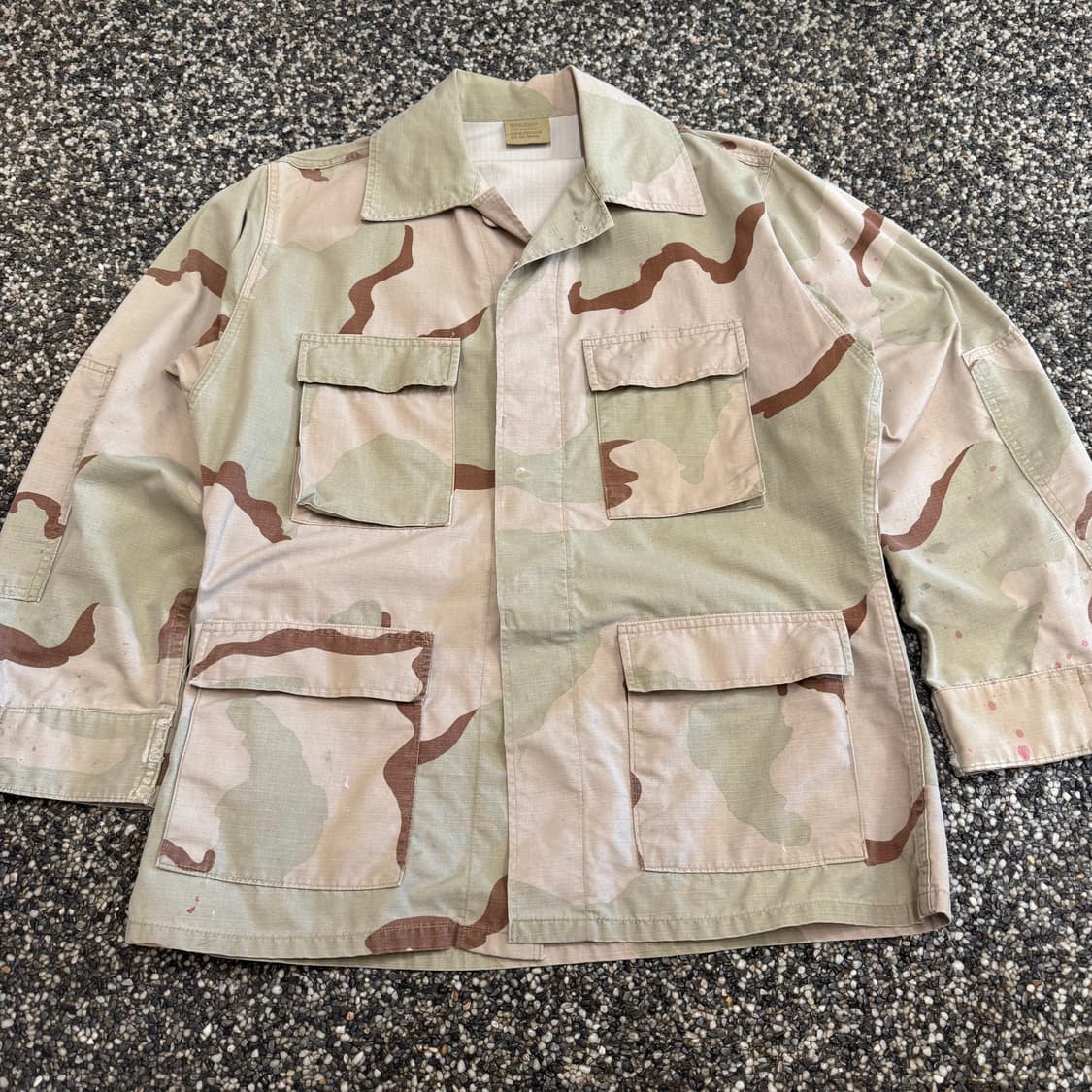 US Army 미군 커피스테인 데저트 사막 셔츠 자켓 (M)   상품이미지3