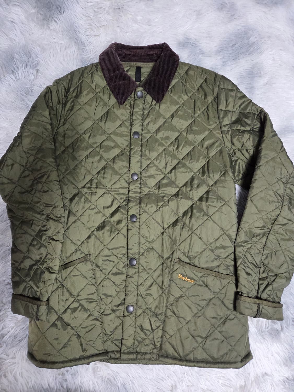 바버 퀼팅 자켓 올리브 상품이미지1
