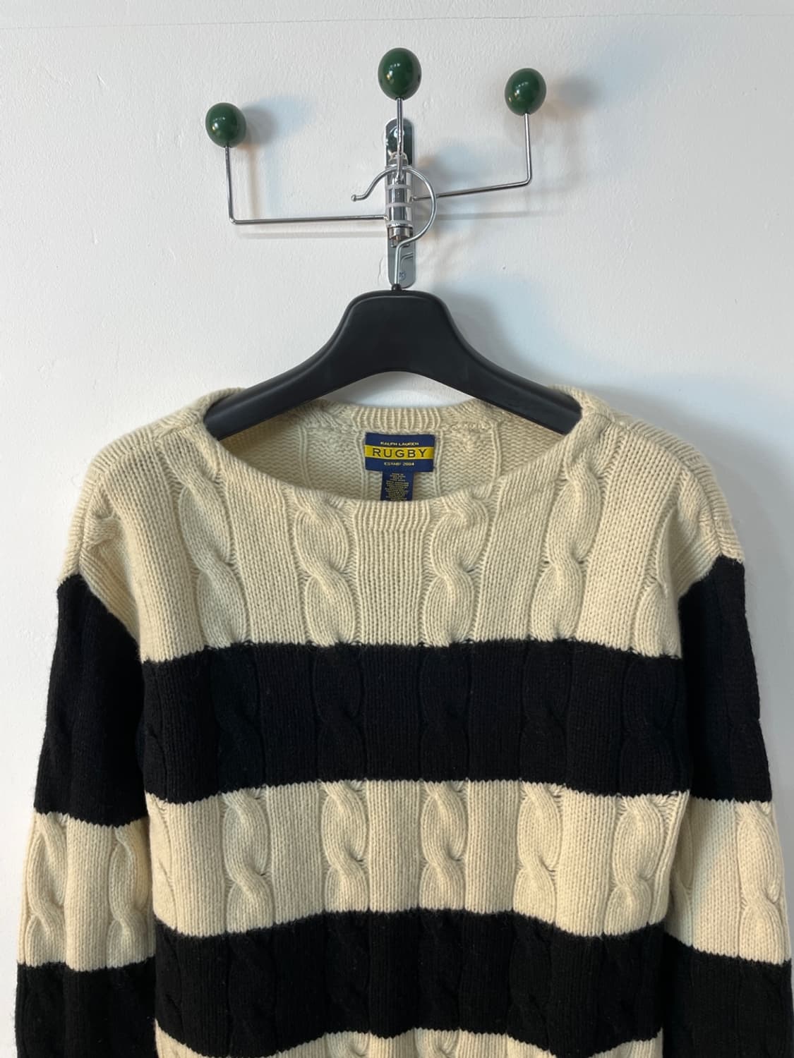 럭비 랄프로렌 보트 넥 스트라이프 니트 상품이미지1