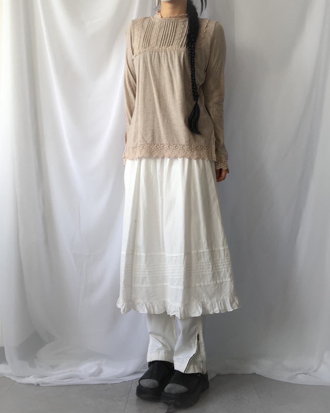 Crochet trimming sleeve 상품이미지7