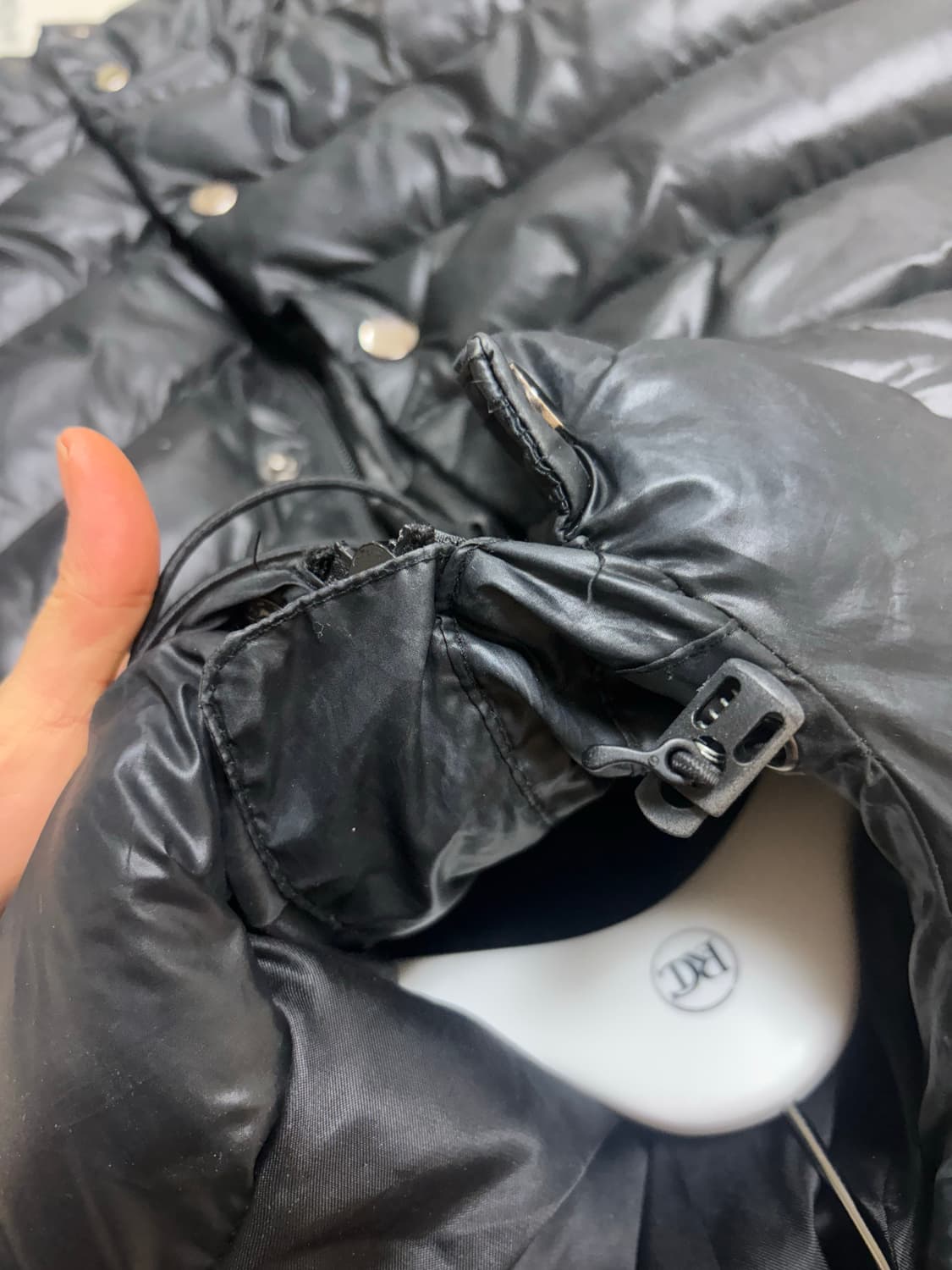 애즈온 숏패딩 블랙 상품이미지2