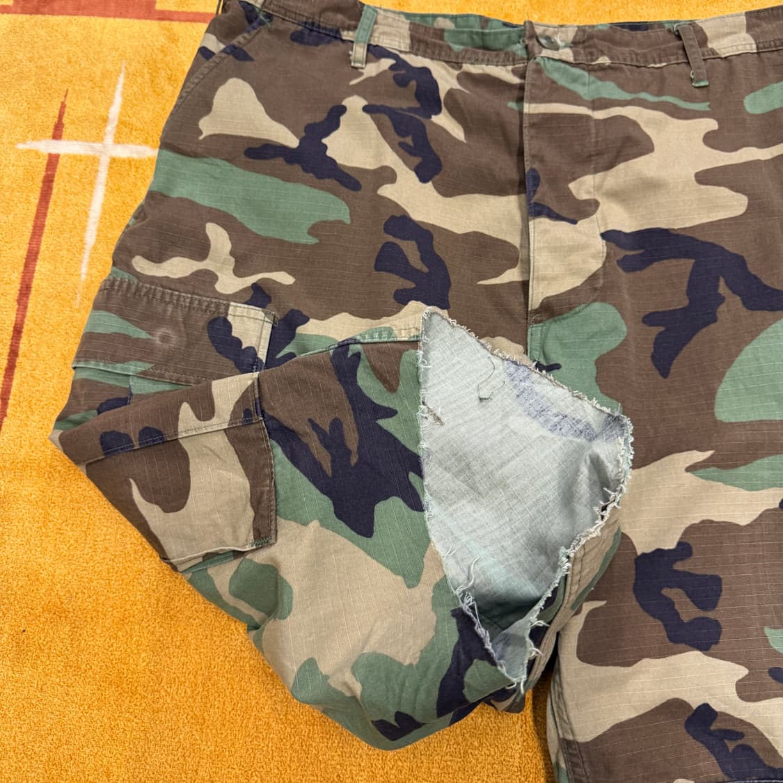 L/L 00s 오리지널 우드랜드 커팅 하프 팬츠 반바지 N1545 상품이미지4