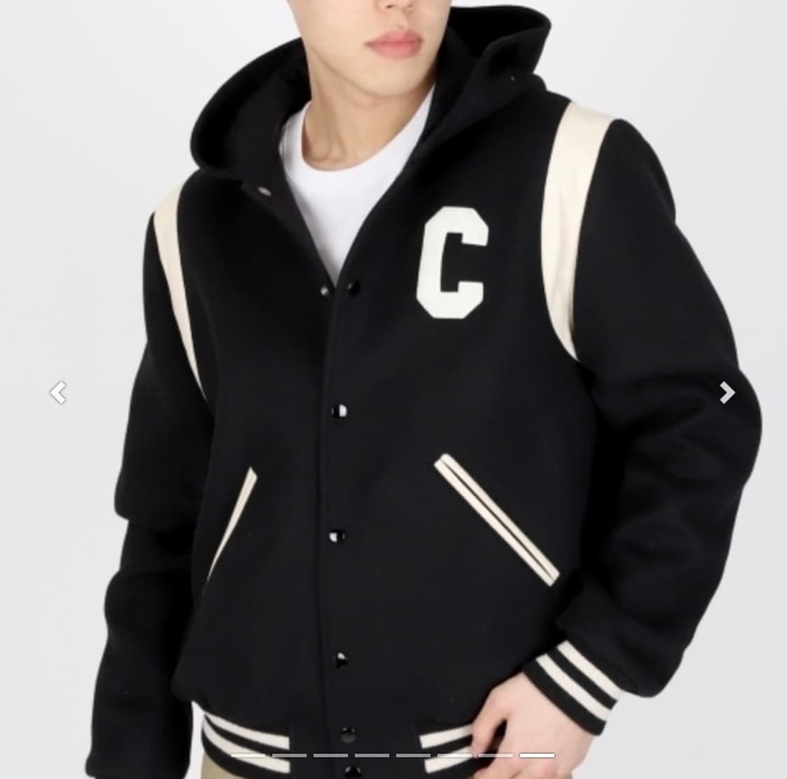 (S/50) / 셀린느 캐시미어 울 테디 바시티 후드 자켓 상품이미지7