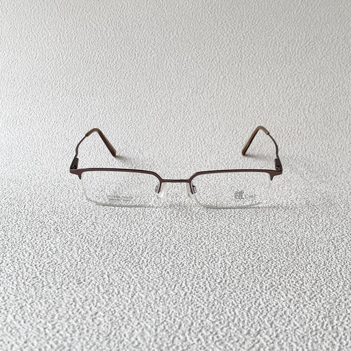 849 데드스탁 빈티지안경 반무테 초경량 스퀘어 프레임 픽키안경 상품이미지2