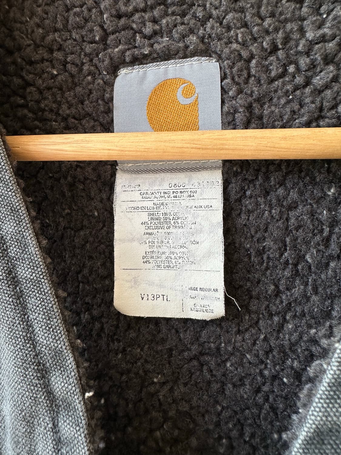 00s Carhartt Sherpa Lined Work Vest 상품이미지5