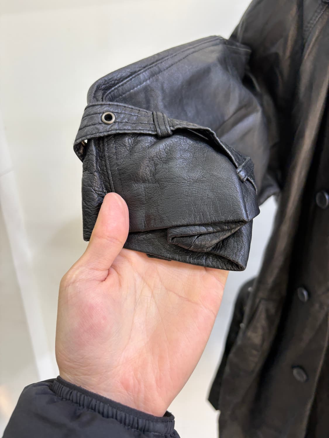 ALCOBALENO 레더코트 상품이미지4