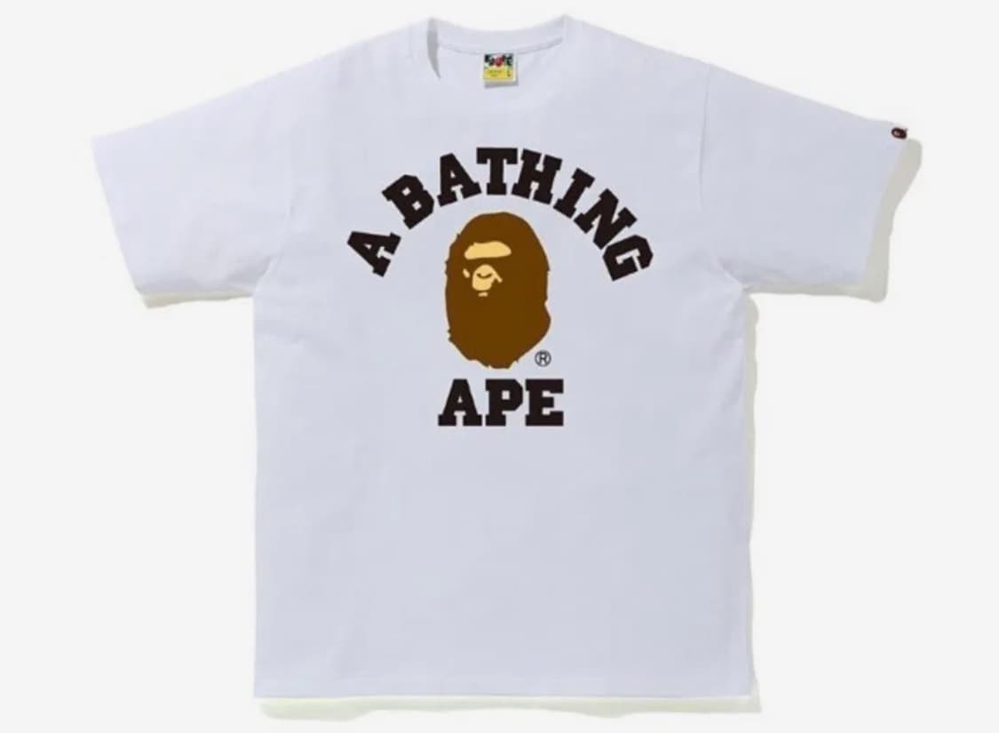 베이프 컬리지 티셔츠 반팔티 M 상품이미지4