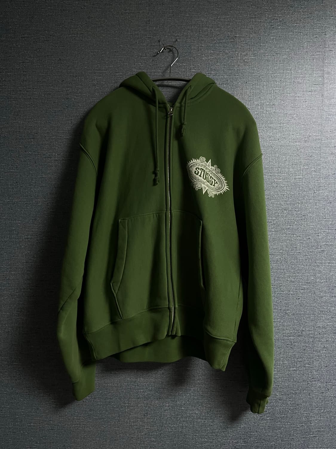 스투시 만트라 후드집업/그린 m 상품이미지1