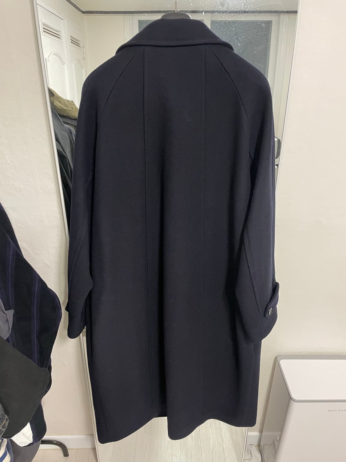 벨리에 맥시 멜톤 울 발마칸 다크네이비 상품이미지3