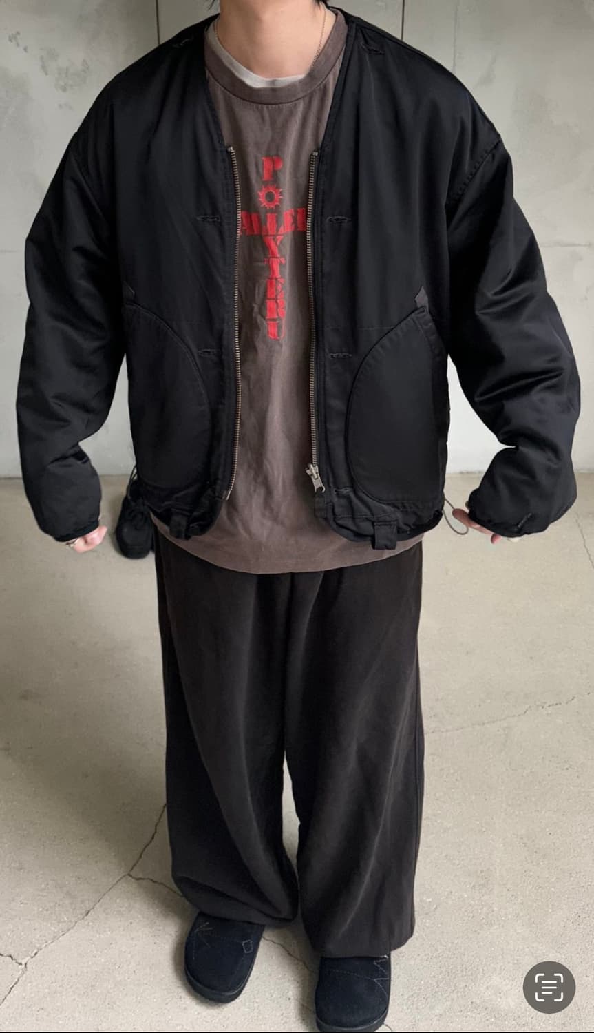 폴리테루 라이너 블랙 그레이베이지 상품이미지1