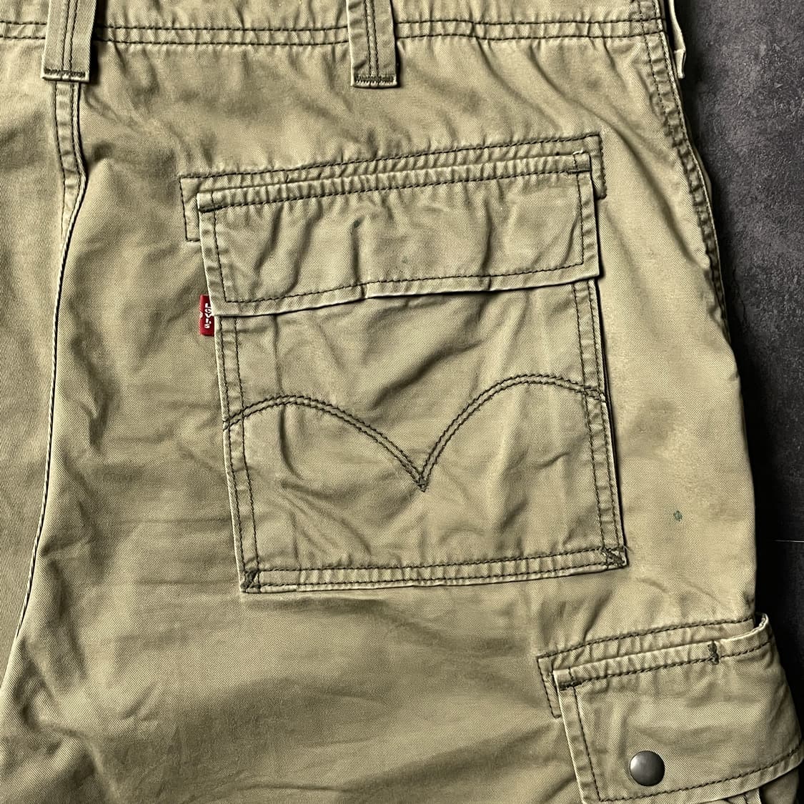 LEVI'S 리바이스 빈티지 카키 카고 하프 팬츠 A01149 상품이미지7