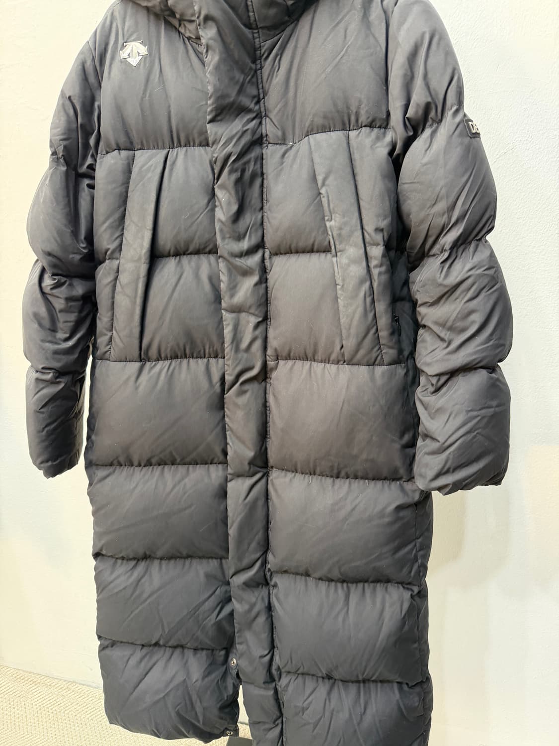 정품) 데상트 여성 롱패딩 S 상품이미지3