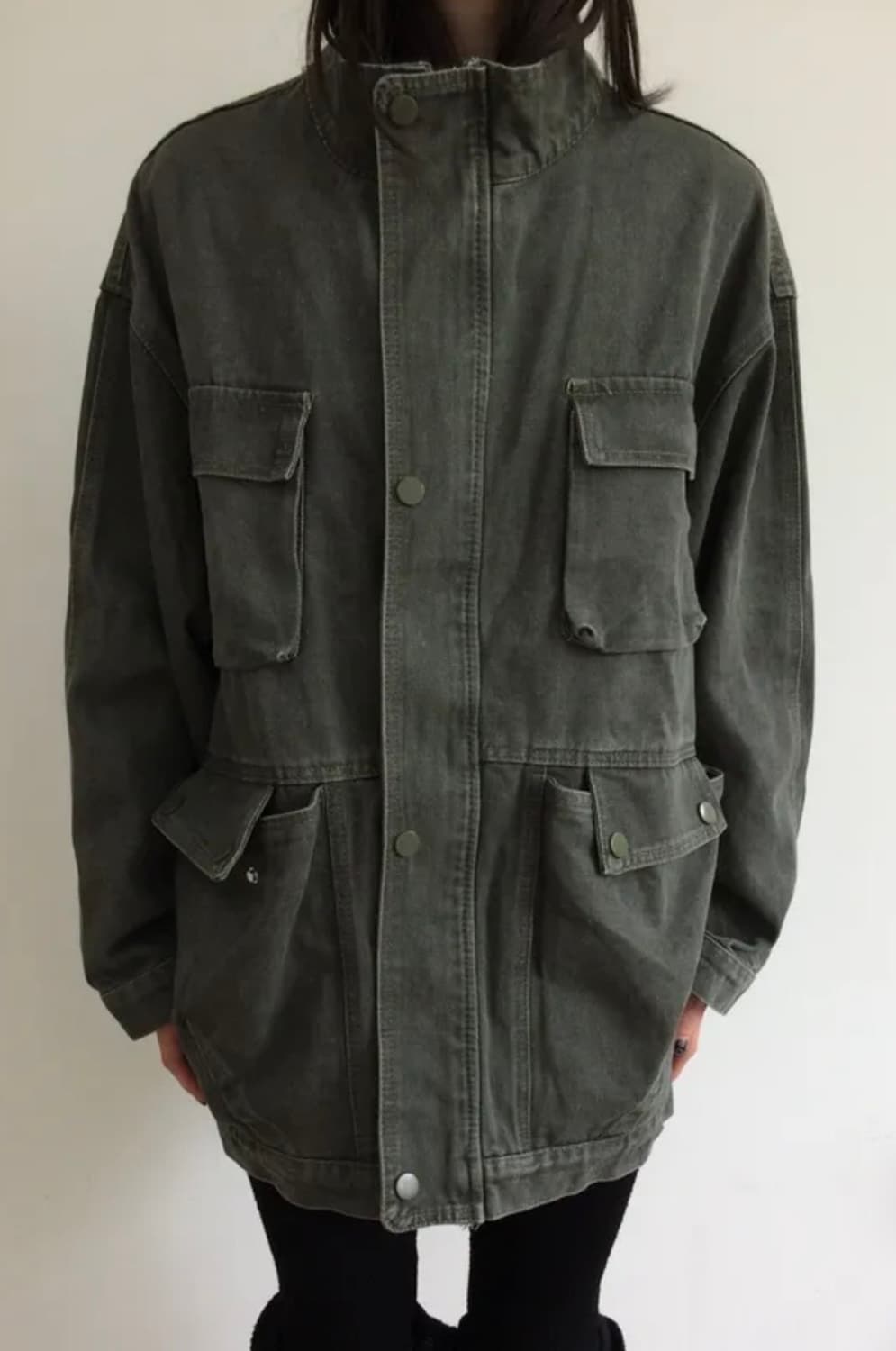 카키 데님 자켓 상품이미지1