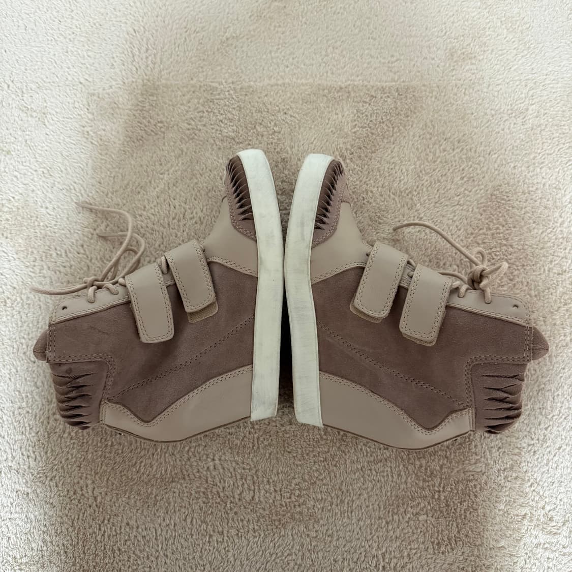 새신발✔️디젤 하이탑 웨지 스니커즈 에토프색 37 240🤎 상품이미지7