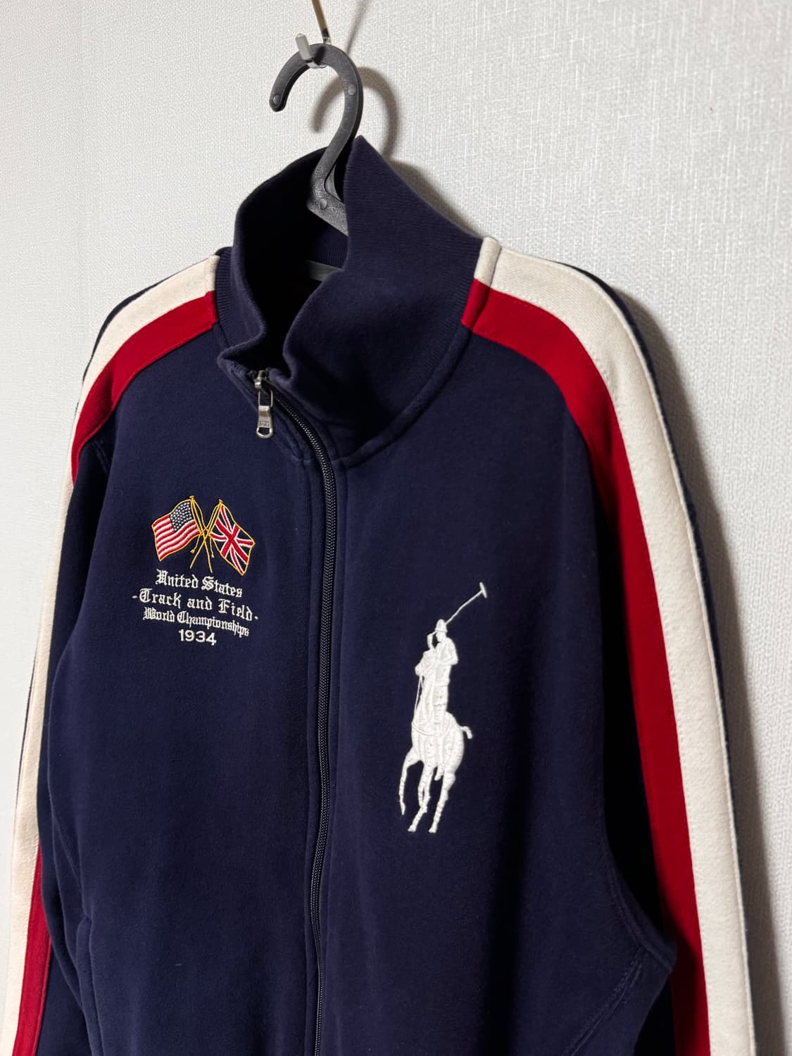 폴로 랄프로렌 성조기 빅패치 기모 트랙 자켓 상품이미지1