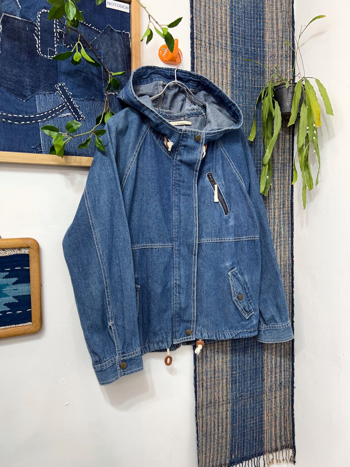 👧🏻OLIVEdesOLIVE Denim Hooded Jacket 상품이미지8