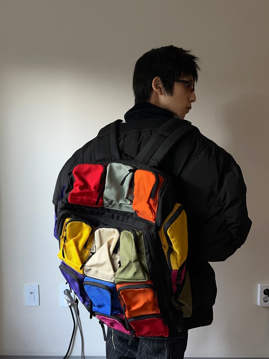 빅 멀티 컬러포켓 백팩 상품이미지4