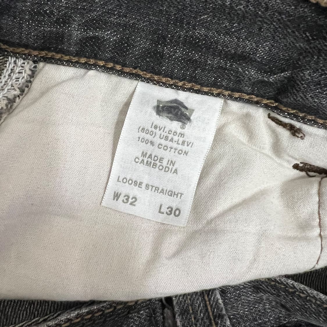 00s 리바이스 카펜터 루즈 스트레이트 데님 팬츠 32 상품이미지5