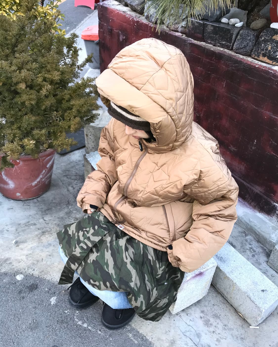 Bape Brown Full Star Pattern Padded Tw 상품이미지3