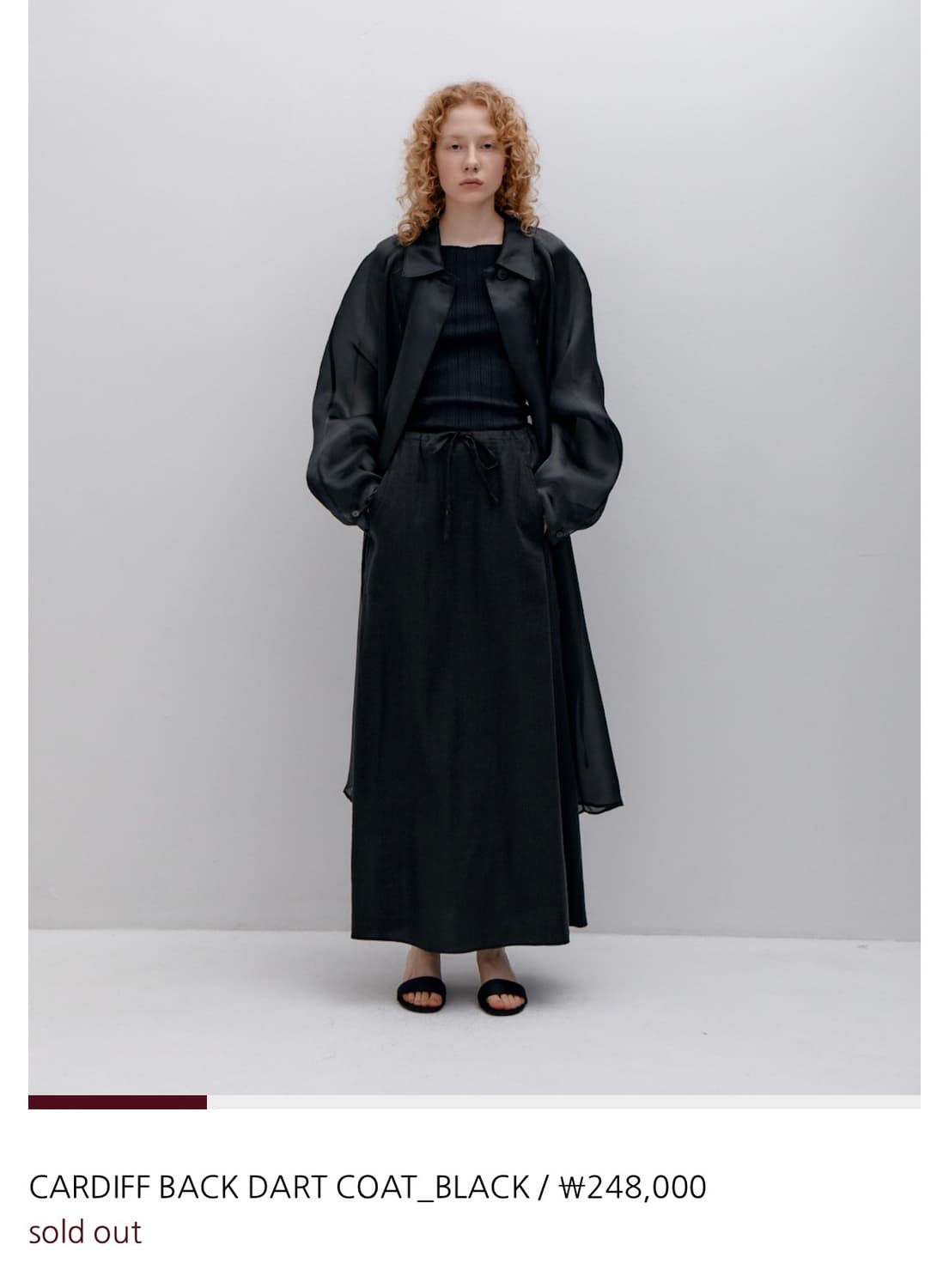 파르벵 CARDIFF BACK DART COAT(블랙) 상품이미지2