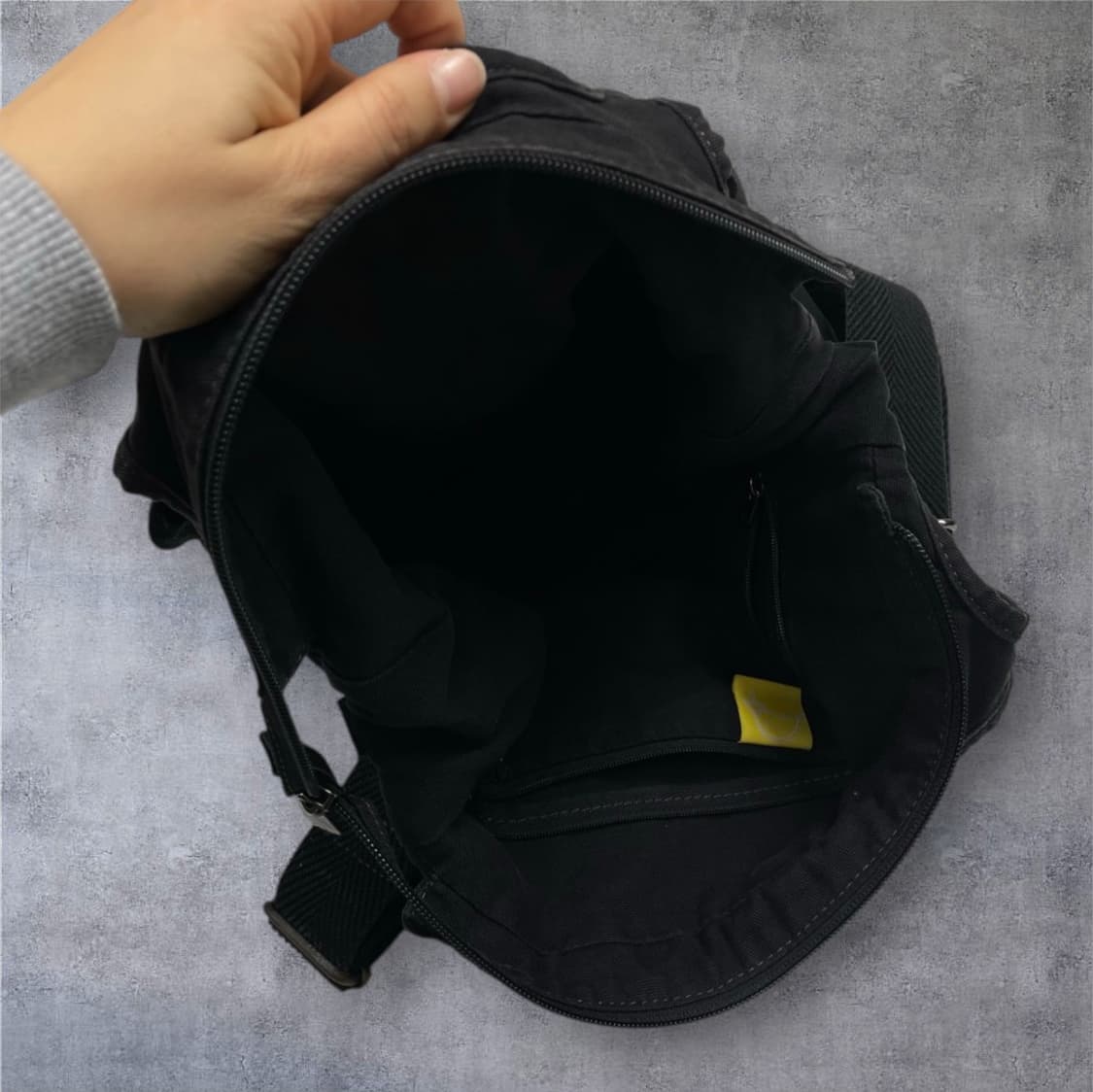 만다리나덕 Mandarina duck 블랙 차콜 토트 겸 크로스백 상품이미지8