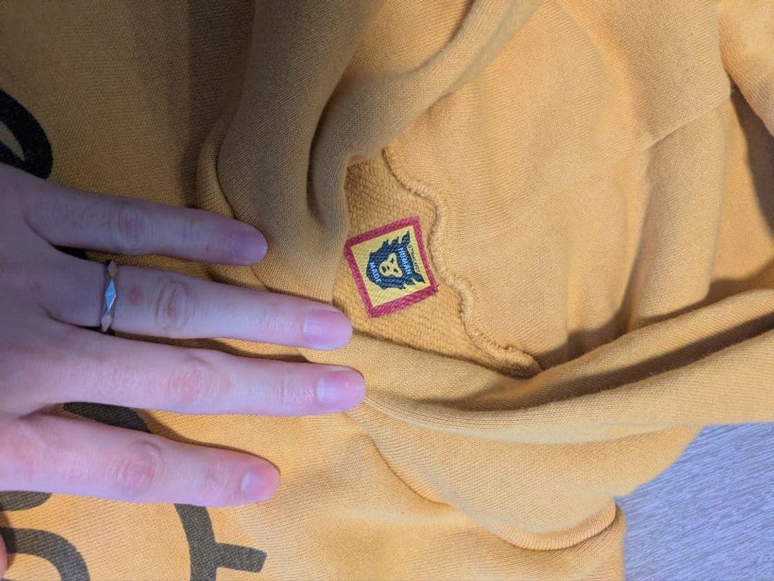 휴먼 메이드 하트 츠리아미 후드 옐로우 상품이미지3