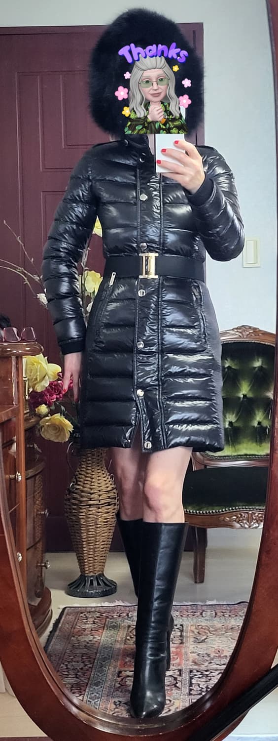 정품 버버리 유광 패딩 애비데일 아비데일 폭스 퍼  상품이미지1