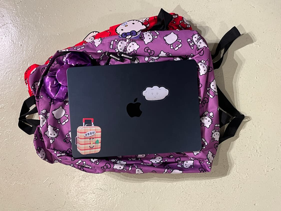 2015 홋카이도 퍼플 키티 백팩 🎒 상품이미지10