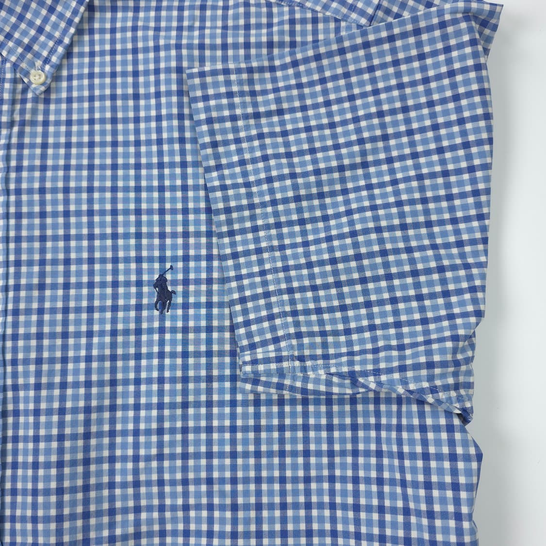 폴로 랄프로렌 클래식핏 코튼 반팔셔츠 블루 (S) 상품이미지3