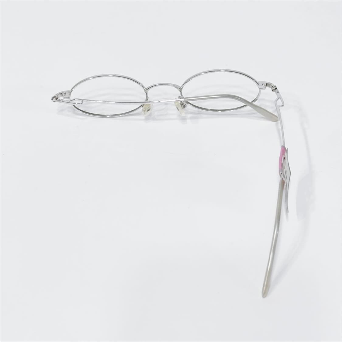 TOP 실버 오벌 메탈 데드스탁 빈티지안경 상품이미지3