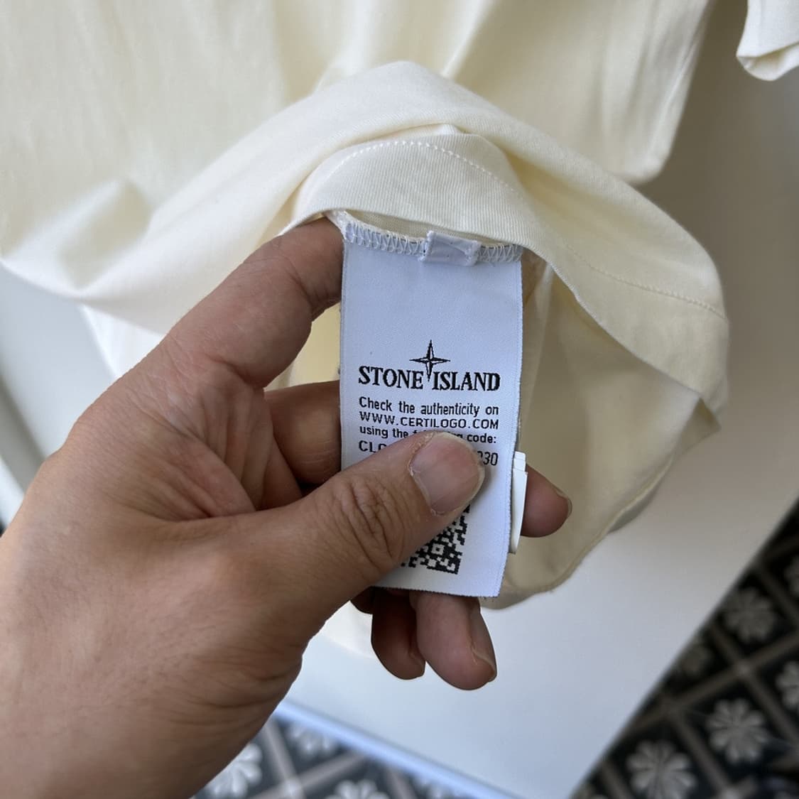 14861 - 스톤아일랜드 로고 패치 반팔 티셔츠 상품이미지4