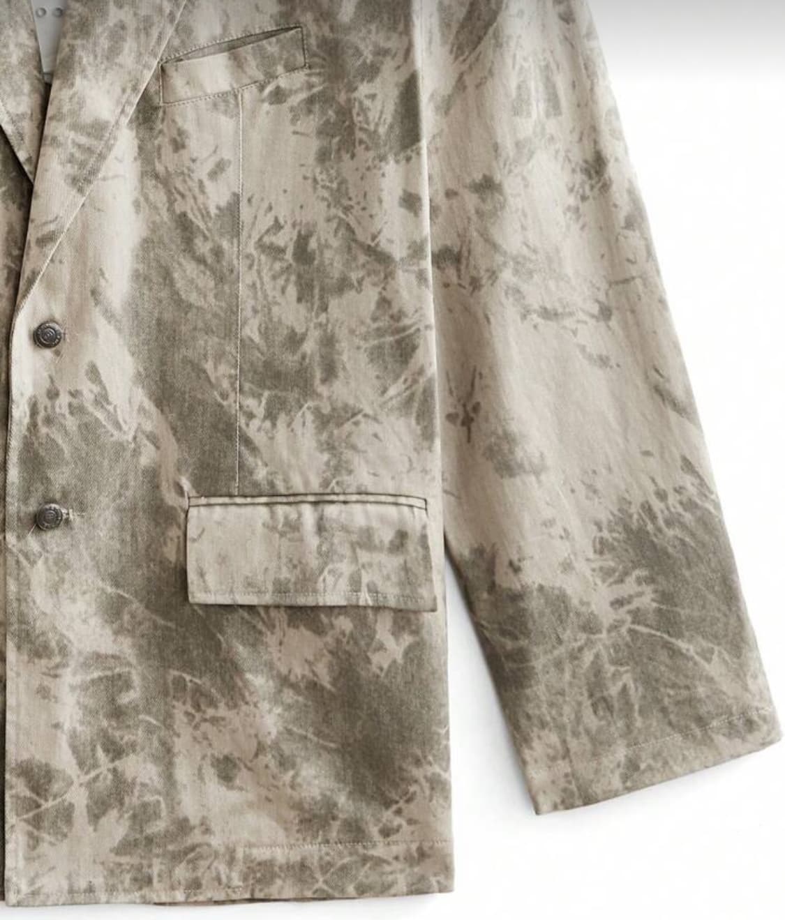 타이다이 오버핏 자켓 카키 상품이미지7