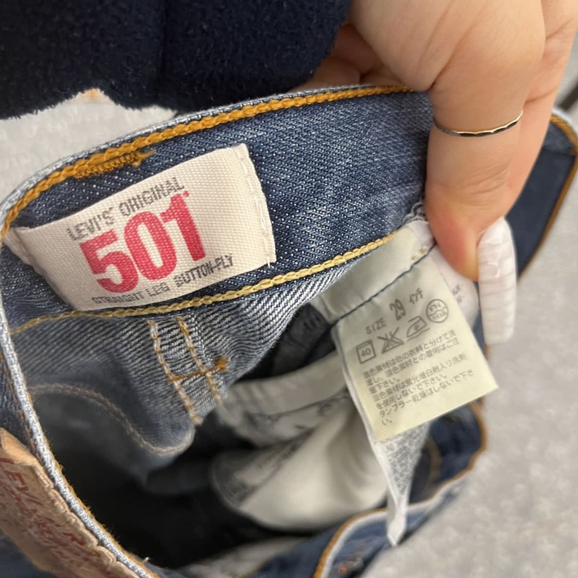 리바이스 올드스쿨 빈티지 워싱 진청 데님팬츠 29인치 C10689 상품이미지6