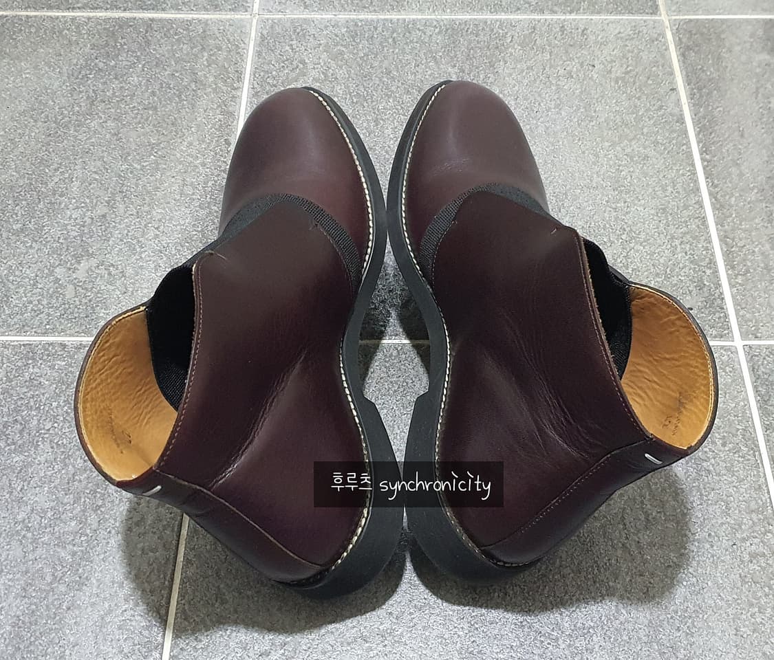 마르지엘라 밴딩 부츠 42 버건디 상품이미지4