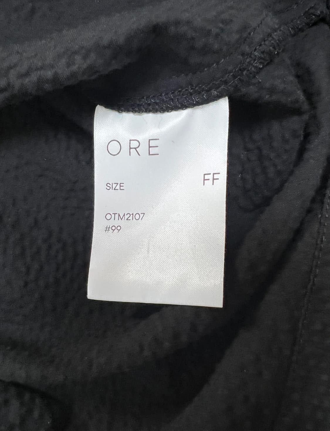 오어ORE 블랙 반팔 자켓 상품이미지5